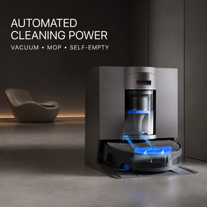 Aspirateur robot ECOVACS DEEBOT X11 OmniCyclone avec station sans sac, serpillière autonettoyante, ZeroTangle 3.0, AIVI 3D, 19500Pa - Product Image 1