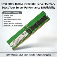 HMCG88MEBRA174N 32GB DDR5 4800MT/s PC5-38400R 2Rx8 CL40 ECC Registered RDIMM 288Pin Memori Server Tersedia