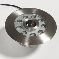 Prix de gros Yaokinglite YK-FT139 Anneau lumineux de fontaine en acier inoxydable 304 9W DC12V IP68 étanche blanc froid