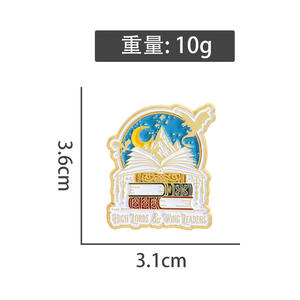 Exquisitos Accesorios de Vestir Versátiles en Libros de Conocimiento, Collares, Broches, <span class=keywords><strong>Pasatiempos</strong></span> de Lectura, Insignias Metálicas y Pines - Product Image 6