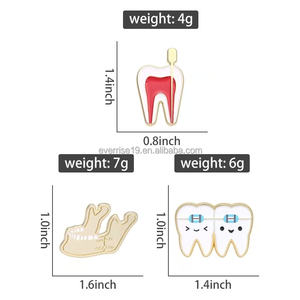 Bros Enamel lembut gigi rusak kustom kualitas tinggi Pin lencana grosir kerajinan logam - Product Image 5