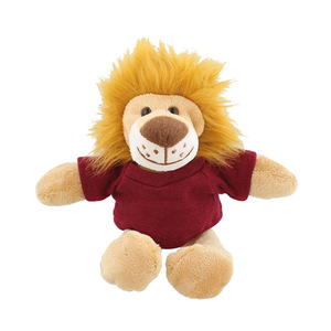 Peluche Leone Mini Carino Personalizzato 15cm 20cm in Poliestere Morbido Animale Imbottito con Maglietta Personalizzata PP Vendita all'Ingrosso 2025 - Product Image 6