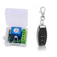 Relais DC12V 10A 1 canal, télécommande sans fil RF avec module récepteur 433mhz, télécommande LED