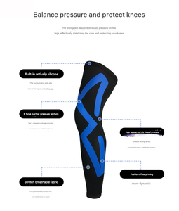 Genouillères élastiques de compression en gros pour protéger les mollets et les cuisses, soutien du genou - Product Image 2
