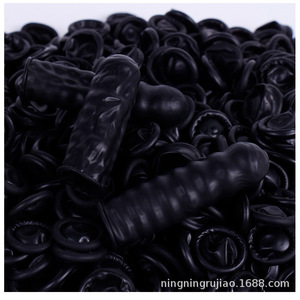 Guantes de látex negros texturizados antiestáticos para uso en fábrica - Product Image 5