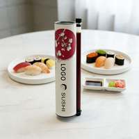 Empaque de Sushi Personalizado de Grado Alimenticio, Empaque de Tubo de Papel Cilíndrico para Sushi Push Up