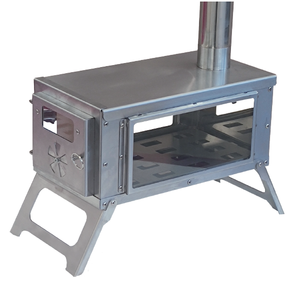 Estufa de Leña Plegable, Portátil, Ligera, Resistente al Viento, Manual, de Acero Inoxidable, Fácil de Limpiar, Estilo Europeo Simple, para Camping - Product Image 3