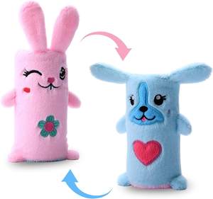 Tùy chỉnh Reversible plushie thỏ con chó đồ chơi Jelly <span class=keywords><strong>wiggler</strong></span> cảm giác Fidget cho căng thẳng cứu trợ nước rắn làm bằng vải cotton - Product Image 1