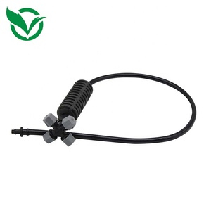 6 Mét Nhà Kính Cross Bốn Outlet <span class=keywords><strong>Fogger</strong></span> 4 <span class=keywords><strong>Way</strong></span> Mist Vòi Phun Bụi Loại Bỏ Làm Mát Sprinkler Sprayer - Product Image 3