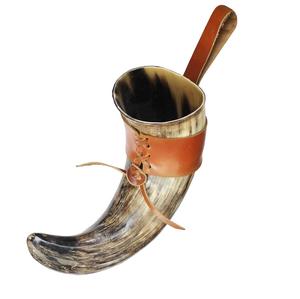 Corne à boire rustique naturelle pour bière et miad, polissage lisse, rapport qualité-prix, mug traditionnel, mug à boire en corne artisanal - Product Image 2