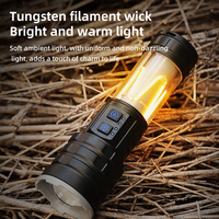 Lampe torche LED laser blanche multifonction ultra-lumineuse, rechargeable, étanche, longue portée, pour usage extérieur et domestique