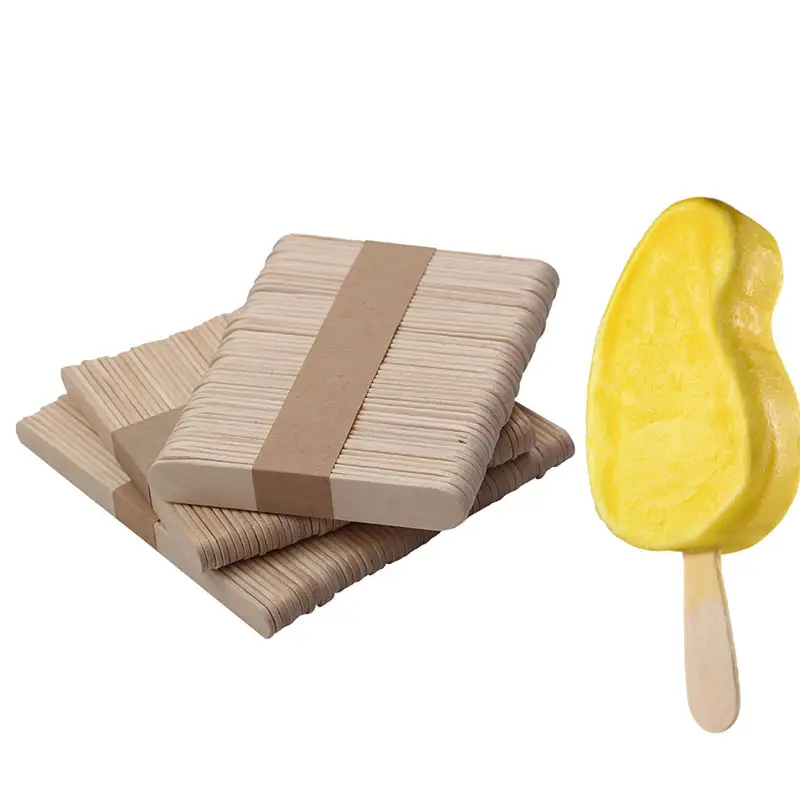 Горячая Распродажа Ремесло Красочные в виде мороженого и Ремесло Деревянные цвета мороженного палочки для продажи