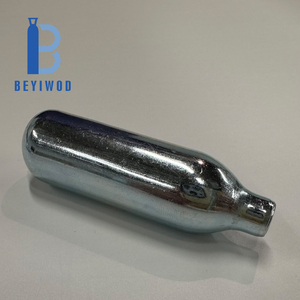 Mini 8 Gram katrij <span class=keywords><strong>CO2</strong></span> tidak berulir, silinder <span class=keywords><strong>CO2</strong></span> tinggi 8g Aluminium untuk Gas <span class=keywords><strong>CO2</strong></span> air Soda - Product Image 3