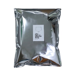Instock Garment Packaging Silver Metallic Mailing Bag Custom Brand Printing Plastic 10*13 Inches Clothing Packaging Polymailer