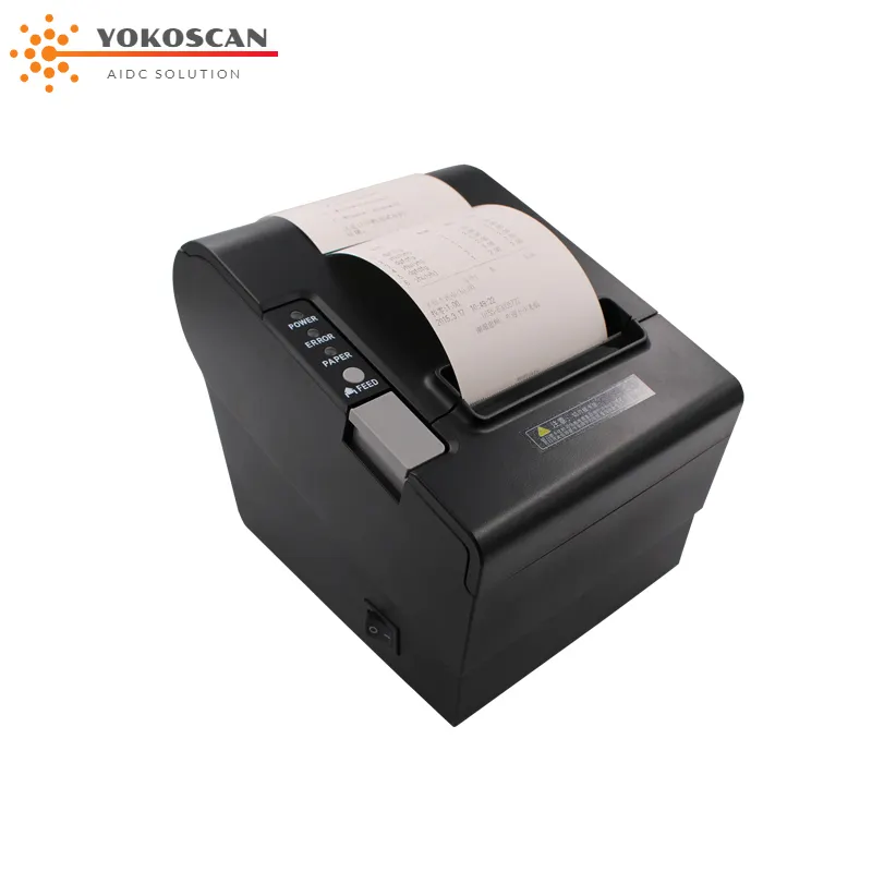 Hoge Kwaliteit 80Mm Thermische Printer Pos Printer Met Auto Cutter Usb + Lan + RS232 Interfaces