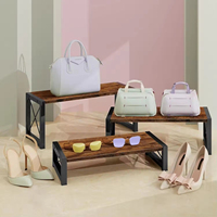 Présentoirs à 3 niveaux en bois pour épices, desserts, parfums et objets de collection - Rangement écologique pour la maison et la vente au détail