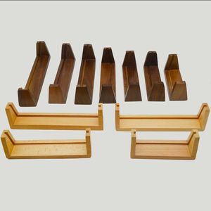 Custom Black Walnut Wood <b>Phone</b> Stand Desk Organizer CNC Machined Home Office Accessories OEM ODM Factory - Product Image 3