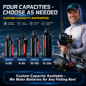 Pack de batteries Li-ion personnalisé pour <span class=keywords><strong>moulinet</strong></span> de pêche électrique 3500mAh-10000mAh compatible avec <span class=keywords><strong>Daiwa</strong></span> <span class=keywords><strong>Shimano</strong></span> <span class=keywords><strong>Daiwa</strong></span> Ikuda OEM - Product Image 2