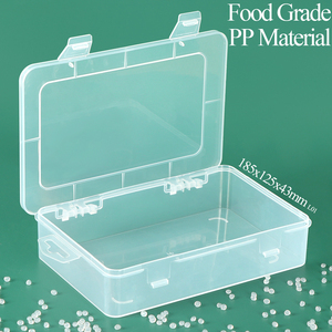 SUNSHING Custom <b>Clear</b> Transparent <b>Plastic</b> Storage Box Large Flat Folding Tool Stationery Craft Supply Storage <b>Container</b> Case - Product Image 3