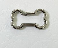 Mousquetons à ressort en métal en forme d'os pour artisanat du cuir, sangles de ceinture, sangles, porte-clés, mousquetons, chaînes pour chiens, boucles