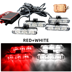12 LED rouge + blanc