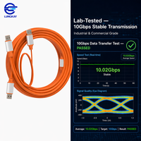 Kabel Ekstensi Aktif LUNGKAY USB 3.2 Gen 2 10Gbps SuperSpeed+ Pengulang Sinyal 1.5M-20M Kamera Industri VR OEM Kustom