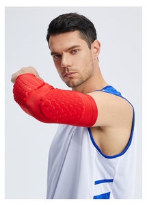 Protezione per Gomito da Basket, Traspirante e a Compressione, con Imbottitura a Nido d'Ape Rimovibile e Striscia Antiscivolo, Manicotto Sportivo - Product Image 2