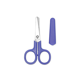 Childrens Craft <b>Scissors</b> 98mm Stainless Steel Straight Blade With Protective Sleeve For Paper Cutting And <b>Sewing</b> - Product Image 3