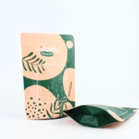Sacs compostables écologiques, sacs d'emballage biodégradables en PLA, pochettes refermables, sacs en papier kraft pour l'alimentation, emballage personnalisé