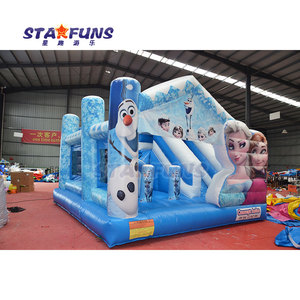 <span class=keywords><strong>Castillo</strong></span> inflable de princesa <span class=keywords><strong>Elsa</strong></span> para saltar de <span class=keywords><strong>Frozen</strong></span>, casa de rebote inflable, <span class=keywords><strong>castillo</strong></span> hinchable azul con tobogán - Product Image 2