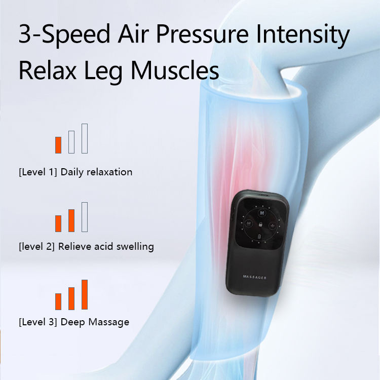 ORANGLES Multi-Mode Air Compression Leg Massager with Heat Therapy | Customizable Massage for Circulation & Recovery – orangles Qatar - angled perspective - presenting advantages - Image 4 of 5 | fits any environment | Purchase Multi-Mode Air Compression Leg Massager with Heat Therapy | Customizable Massage for Circulation & Recovery – orangles Qatar Michigan | Free Shipping ORANGLES