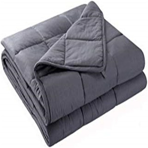 Échantillon disponible, fabrication sur mesure, <span class=keywords><strong>couverture</strong></span> <span class=keywords><strong>lestée</strong></span> sensorielle pour adultes, gris, 10/<span class=keywords><strong>15</strong></span>/20 lb - Product Image 1