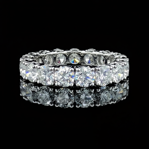 Alliance éternelle en diamant de laboratoire de 4,5 mm 5CTW, or massif 14 carats, bague de mariage - Product Image 1