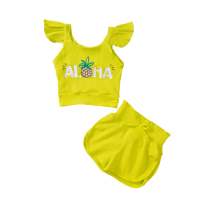 Completo Set <span class=keywords><strong>Abbigliamento</strong></span> Estivo 2026 in Cotone per Neonate 0-3 <span class=keywords><strong>Mesi</strong></span> - Completo Due Pezzi per <span class=keywords><strong>Bambina</strong></span> - Product Image 1