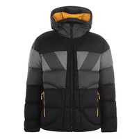 Blouson matelassé à capuche camouflage patchwork dessin animé, manches longues, pour homme, uni, vierge, hiver, vente en gros, personnalisable, en ligne