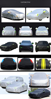 Housse de voiture de style personnalisé 190T 210T 210D 300D 420D 600D housses imperméables en tissu pour voiture pour voitures berlines