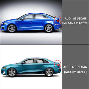 Pour <span class=keywords><strong>Audi</strong></span> 2014-2020 A3 21-24 A3L berline fenêtre visière fenêtre visière déflecteurs d'air garde pluie fumée vent évent auvents abris - Product Image 3