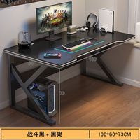 Bureau d'ordinateur, nouveau bureau de jeu pour la maison avec trous de gestion des câbles, bureau d'étude renforcé et épaissi