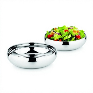 Profonde polyvalente bol à mélanger usine approvisionnement direct salade bol Belgique Bol Extérieur Miroir En Acier Inoxydable - Product Image 1