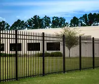 Benutzer definierte Black Metal Zaun platten Garten Aluminium Outdoor Zaun Metallplatten