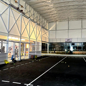 Nuevo Tipo <span class=keywords><strong>de</strong></span> pista <span class=keywords><strong>de</strong></span> pádel directa <span class=keywords><strong>de</strong></span> fábrica para interiores y exteriores, cubierta <span class=keywords><strong>de</strong></span> techo <span class=keywords><strong>de</strong></span> paleta eléctrica panorámica, tienda flexible para abrir y cerrar - Product Image 2