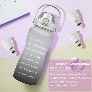 Garrafa Agua <span class=keywords><strong>2</strong></span> L Botella De Agua De 64 Oz all'ingrosso breve <span class=keywords><strong>2</strong></span> litri pulsante bere bottiglia d'acqua in plastica