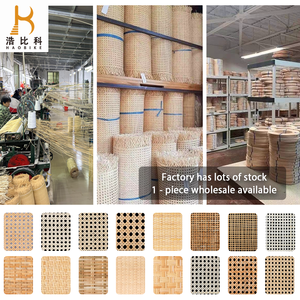 Nhựa mây mía tổng hợp dệt mở Lưới Net mở dệt wicker mía vải cuộn cho Diy caning đồ nội thất - Product Image 5