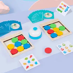 새로 디자인 나무 교육 경쟁 전투 색상 인식 매칭 게임 어린이 장난감