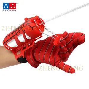 Zhengguang Toys Hot Sale Spider Silk Launcher Funny Children's Halloween Toy Wrist Band Spinable Launcher Ejector Set Toy