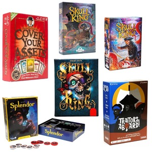 Jeu de société Skull King avec estampage à chaud doré, boîte en carton, jeu de stratégie familial décontracté, jeu de société pour adultes - Product Image 5