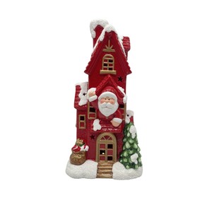 Maisons en céramique figurines <span class=keywords><strong>Noël</strong></span> Village <span class=keywords><strong>du</strong></span> <span class=keywords><strong>Père</strong></span> <span class=keywords><strong>Noël</strong></span> Maisons éclairées - Product Image 5