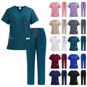 Wholesale Luxury Good Quality Designer Nursing Scrub Unique Medical Uniforms <b>Sets</b> - Product Image 4