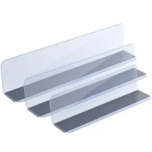 Supermarket Plastic Adjustable Retail Product Shifter Merchandiser Trays Shelf Dividers for Grocery Shelving