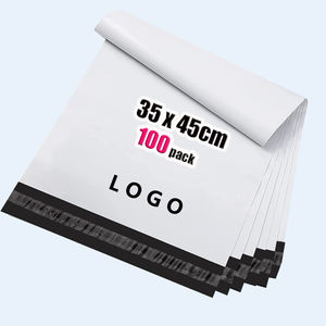 Bolsas de Envío Adhesivas Resistentes Personalizadas al por Mayor, 35x45cm, 100 Unidades, Blancas, para Cajas de Zapatos y Bolsos, Grosor de 0.5 Mil, con Grabado/Relieve - Product Image 1